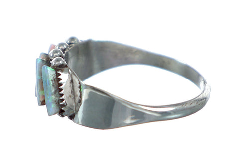 Zuni Indian Opal Needlepoint Jewelry Ring Size 6-3/4 NX11769